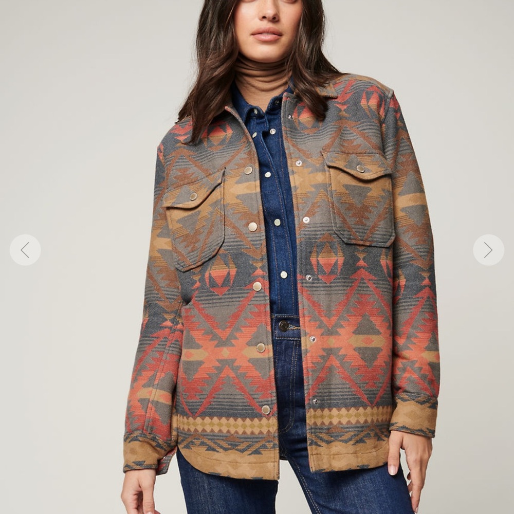Women's Tribal Pattern Utility Jacket - image 2